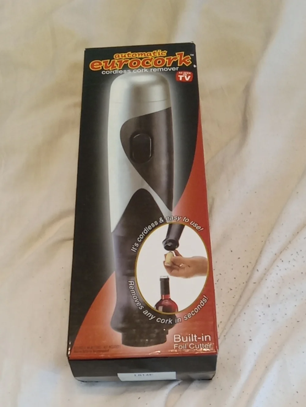 Automatic Eurocork Cordless Cork Remover - Silver & Black